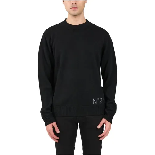 Wool Knit Sweater , male, Sizes: M, L - N21 - Modalova