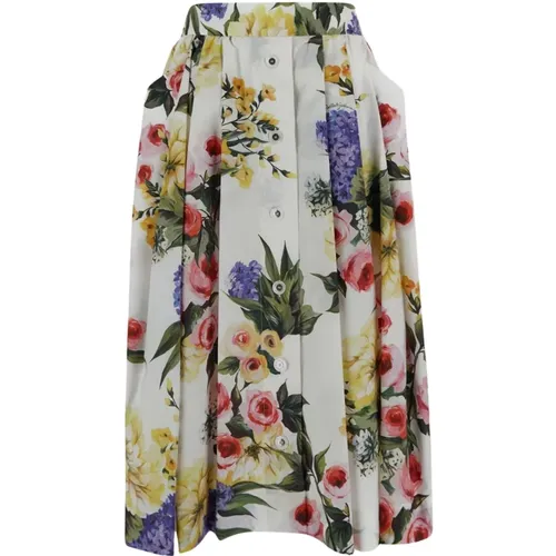 Cotton Skirt - DolceGabbana , female, Sizes: M - Dolce & Gabbana - Modalova