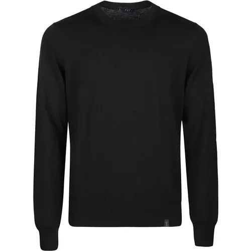 Round Neck Sweater , male, Sizes: 4XL, XL, M, L, 2XL, 3XL, S - Fay - Modalova