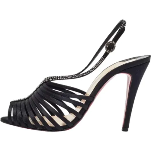 Pre-owned Satin sandals - Christian Louboutin Pre-owned - Modalova