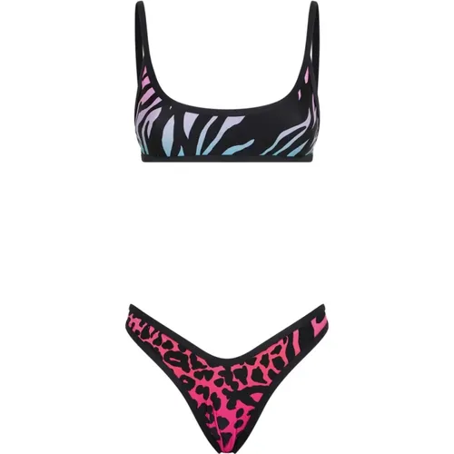 Animalier Bikini , female, Sizes: XS - The Attico - Modalova