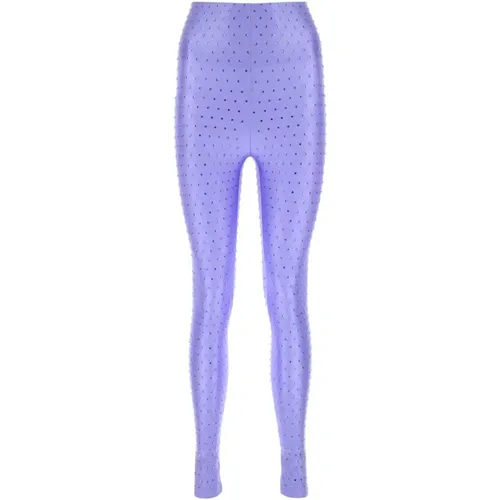 Embellished stretch nylon leggings , female, Sizes: XS - Andamane - Modalova
