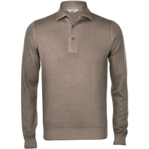 Polo-Kragen Pullover für Lässigen oder Formellen Stil , Herren, Größe: 3XL - Gran Sasso - Modalova