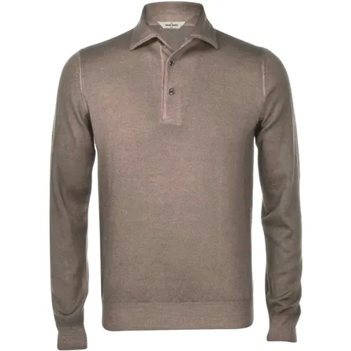 Polo-Kragen Pullover für Lässigen oder Formellen Stil , Herren, Größe: XL - Gran Sasso - Modalova