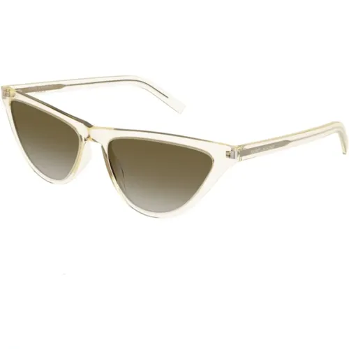 Glamour Sonnenbrille , Damen, Größe: 56 MM - Saint Laurent - Modalova
