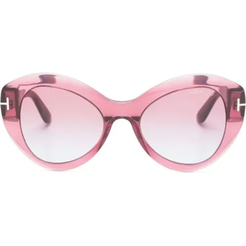 Rosa Sonnenbrille - Stilvoll und vielseitig - Tom Ford - Modalova