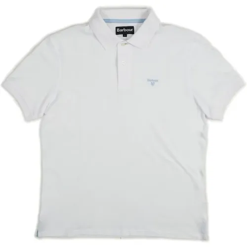 Herren Weißes Sport Polo Shirt - Barbour - Modalova
