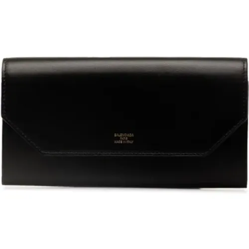 Pre-owned Leather wallets , female, Sizes: ONE SIZE - Balenciaga Vintage - Modalova