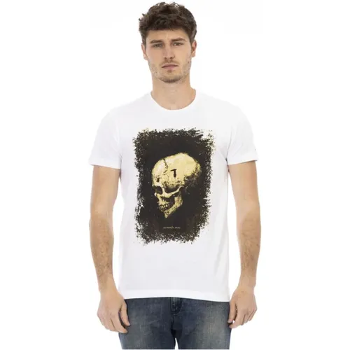 Künstlerisches Grafik-T-Shirt , Herren, Größe: M - Trussardi - Modalova