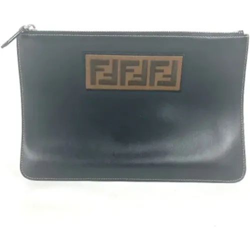 Pre-owned Leather clutches , female, Sizes: ONE SIZE - Fendi Vintage - Modalova