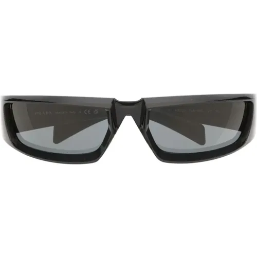 Schwarze Sonnenbrille mit Original-Etui - Prada - Modalova