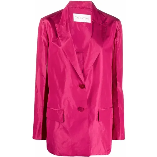 Silk Jacket for Women , female, Sizes: XS - Valentino - Modalova