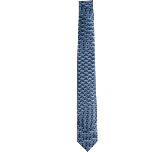 Elegante Krawatten mit Regelmäßigen Logos - Salvatore Ferragamo - Modalova