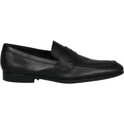 Almond Shape Leather Loafers , male, Sizes: 7 1/2 UK, 7 UK, 8 UK, 6 UK, 9 UK, 8 1/2 UK - TOD'S - Modalova