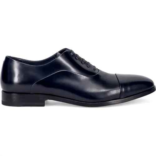 Handgefertigte Blaue Flache Schuhe , Herren, Größe: 42 EU - Fabi - Modalova