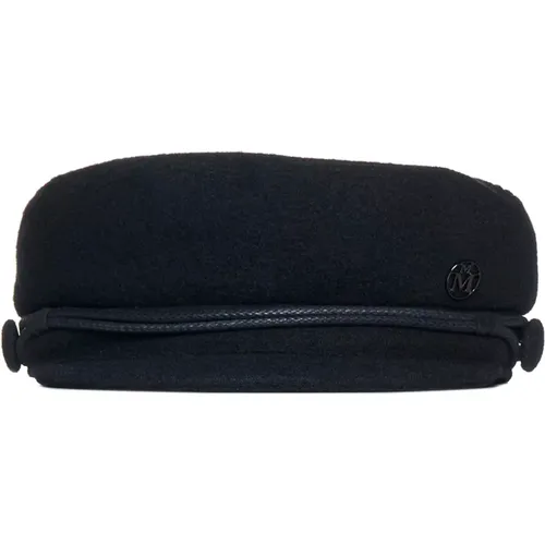 Schwarze Hüte Neuer Abby-Stil , Damen, Größe: S - Maison Michel - Modalova