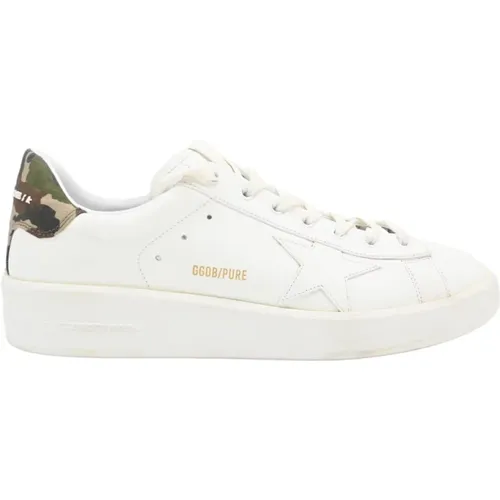 Weiße Camo Purestar Leder Sneakers , Herren, Größe: 43 EU - Golden Goose - Modalova