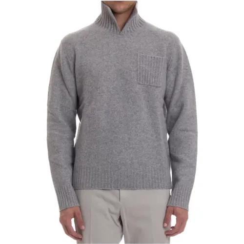 Grey Sailor Sweater with Pocket Detail , male, Sizes: XL, 2XL, L, M - Ballantyne - Modalova