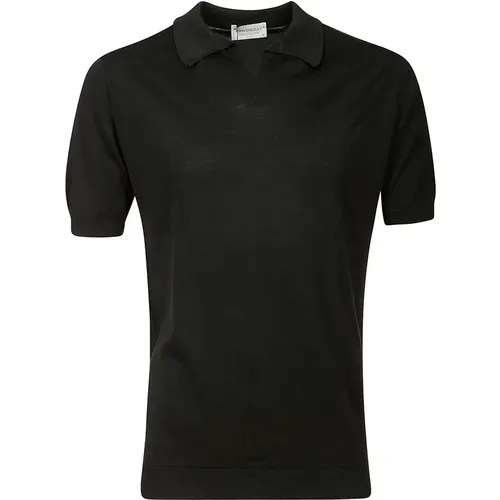 Noah Skipper Collar Shirt SS , male, Sizes: XL - John Smedley - Modalova