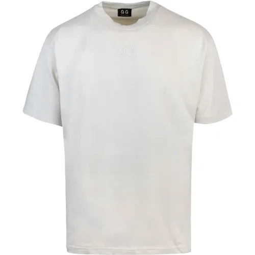 Retro T-shirt Regular Fit Print Embroidery , male, Sizes: M - 44 Label Group - Modalova