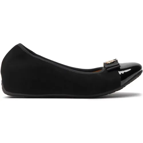 Damen schwarze Ballerinas , Damen, Größe: 40 EU - Kazar - Modalova