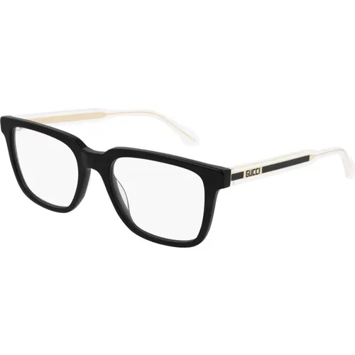 Schwarze Sonnenbrillenrahmen , unisex, Größe: 55 MM - Gucci - Modalova