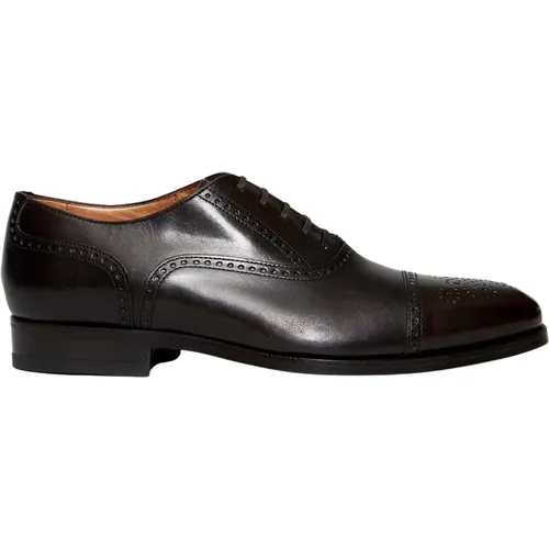 Leather Lace-up Oxfords , male, Sizes: 7 1/2 UK, 8 1/2 UK, 6 UK, 8 UK, 7 UK, 6 1/2 UK, 10 1/2 UK, 10 UK - Ortigni - Modalova