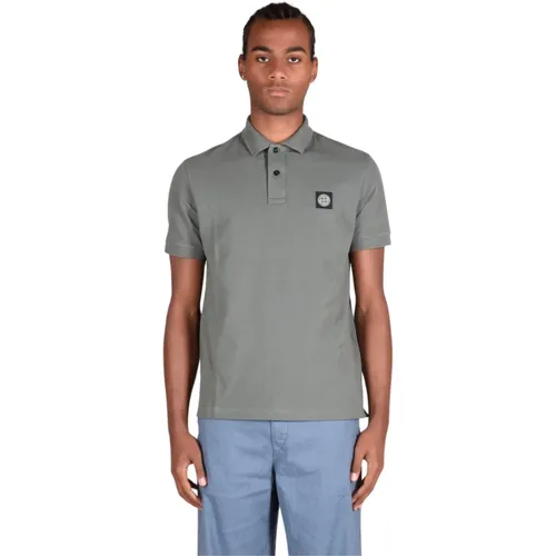 Cotton Blend Polo Shirt , male, Sizes: XL, 2XL, 3XL, M - Stone Island - Modalova