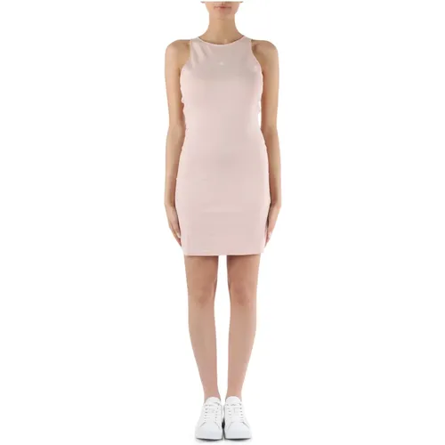 Retro Viscose Dress with Logo Print , female, Sizes: S, XS, M - Calvin Klein Jeans - Modalova
