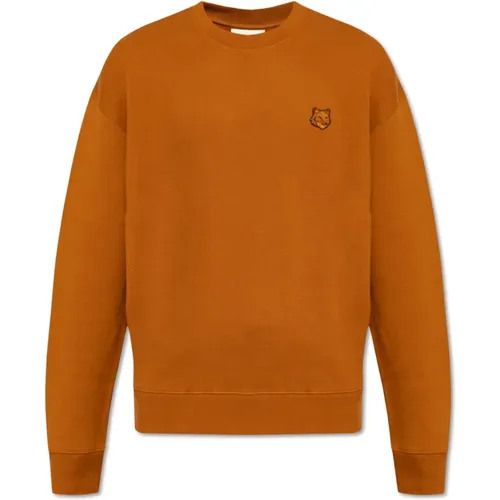 Sweatshirt mit Logo , Herren, Größe: S - Maison Kitsuné - Modalova