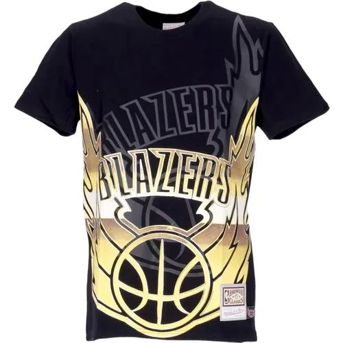 NBA Big Face Tee Hardwood Classics , Herren, Größe: M - Mitchell & Ness - Modalova