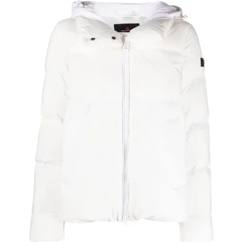 Logo-Patch Puffer Jacket , female, Sizes: XS, M - Peuterey - Modalova