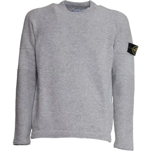 Grey Knitwear for Men Aw23 , male, Sizes: S - Stone Island - Modalova