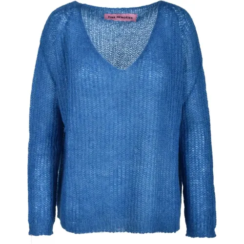 Weicher Strickpullover , Damen, Größe: M - Pink Memories - Modalova