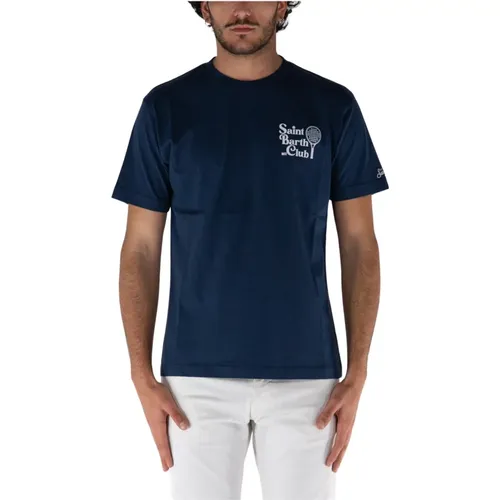 Padel Club T-Shirt , Herren, Größe: L - MC2 Saint Barth - Modalova