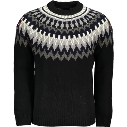 Stylish Sweater with Contrast Details , male, Sizes: M, L - Napapijri - Modalova