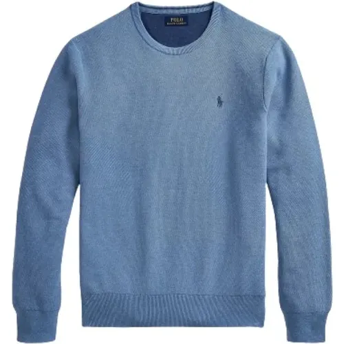 Honeycomb Knit Round Neck Sweater , male, Sizes: L, M, XL, S - Polo Ralph Lauren - Modalova