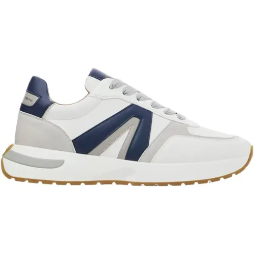 Weiße Blau Graue Runner Sneakers , Herren, Größe: 40 EU - Alexander Smith - Modalova