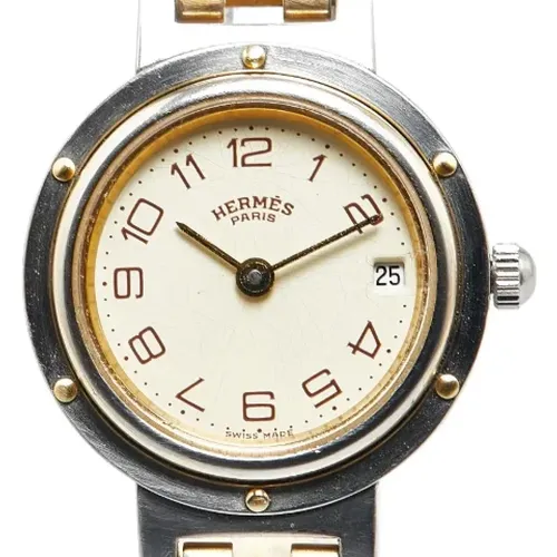 Pre-owned Metal watches , female, Sizes: ONE SIZE - Hermès Vintage - Modalova