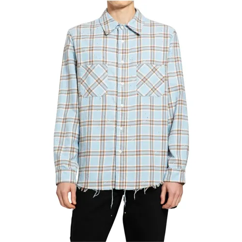 Shotgun Flannel Shirt , male, Sizes: XL, L - Amiri - Modalova