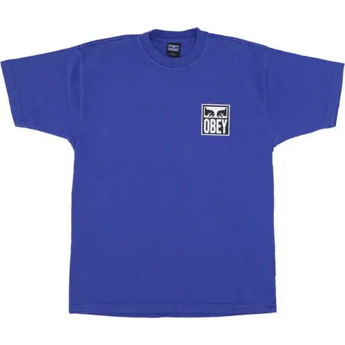 Surf Blue Eyes Icon T-Shirt Obey - Obey - Modalova