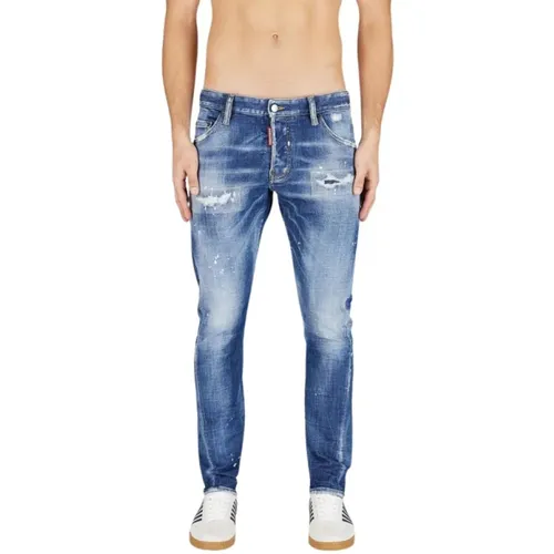 Twist Slim Fit Jeans , male, Sizes: XS, S, XL, L, M - Dsquared2 - Modalova