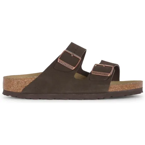 Suede Leather Sandals Arizona Style , female, Sizes: 3 UK, 7 UK, 4 UK, 6 UK, 8 UK - Birkenstock - Modalova