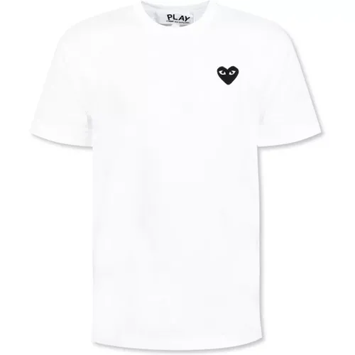 Appliziertes T-Shirt , Herren, Größe: M - Comme des Garçons Play - Modalova