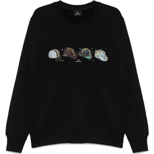 Schwarzer Fahrradhelm-Print Pullover - Paul Smith - Modalova