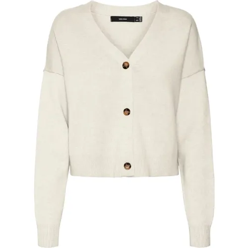 Gold Link V-neck Cardigan , female, Sizes: XL - Vero Moda - Modalova