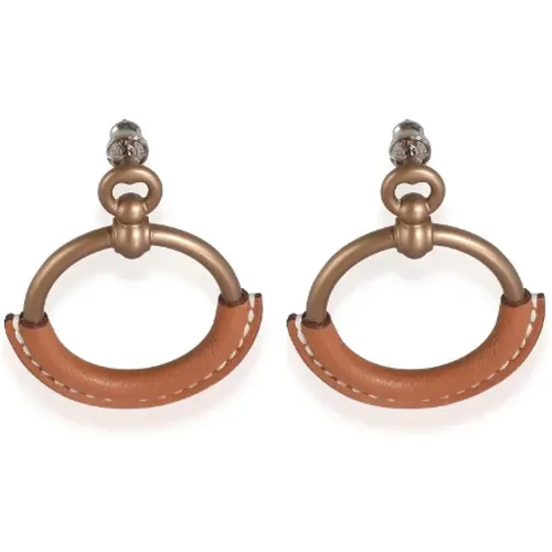 Pre-owned Metal earrings , female, Sizes: ONE SIZE - Hermès Vintage - Modalova