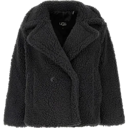 Teddy Gertrude Holzkohle Mantel , Damen, Größe: M - Ugg - Modalova