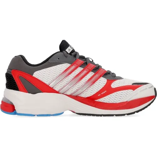 Supernova Cushion Low Sneaker Gray/White/Red , male, Sizes: 10 UK, 8 2/3 UK, 12 UK, 9 1/3 UK, 11 1/3 UK - Adidas - Modalova