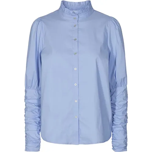 Elegant Sandy Pooplin Puff Shirt , female, Sizes: XS, M, S, L - Co'Couture - Modalova